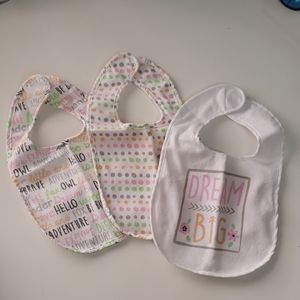 ❗️SOLD OUT ❗️6 Baby Girl BIBS